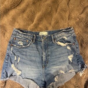 Abercrombie & Fitch high rise mom Shorts